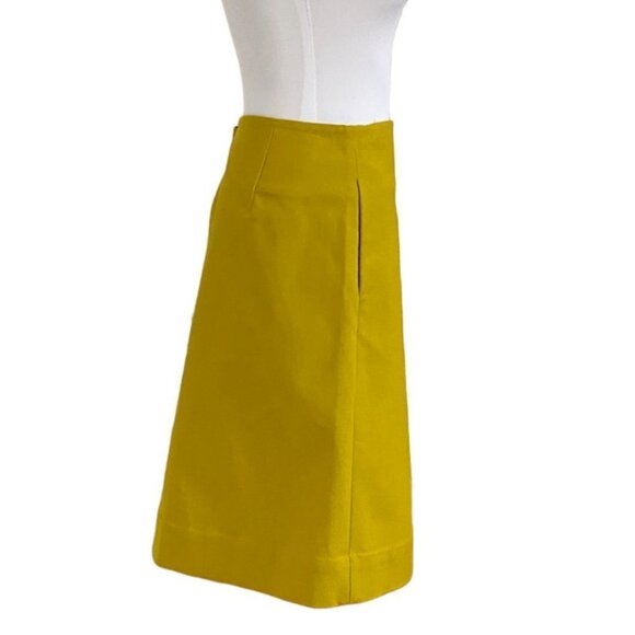 COS ACID GREEN ENVELOPE WAIST TIE WRAP MINI SKIRT - 2 - Picture 2 of 10
